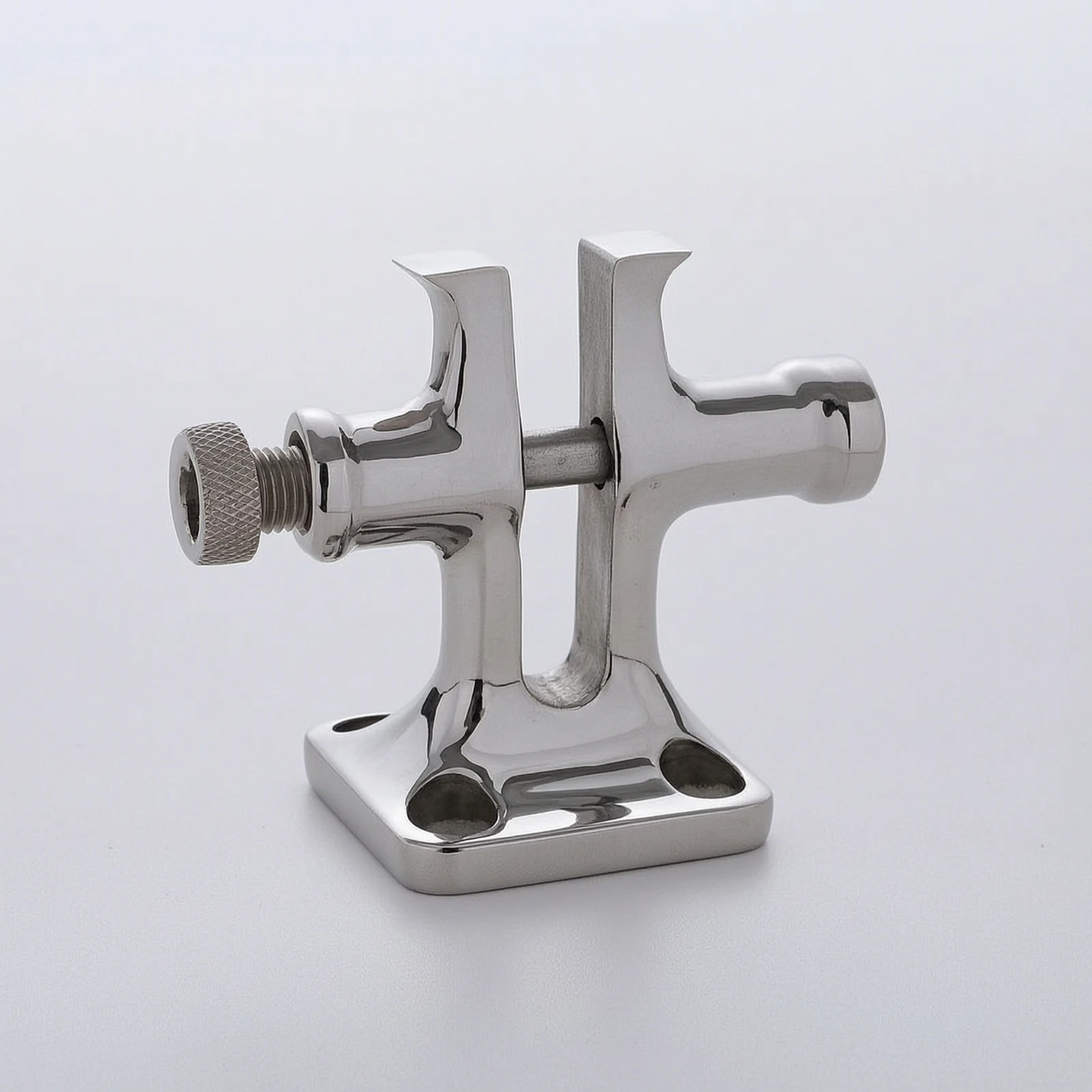 Stainless Steel Boat Cleat Polished Mooring Cleat Fitting Reliable Hardware Easy to Install for Boats, Docks