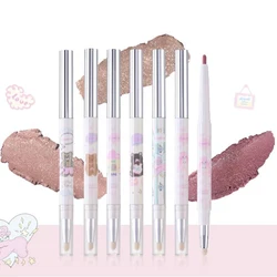 FLORTTE Eyeliner Gel Pen Double Head Silkworm Shadow Eye Shadow Pencil Set for Women Waterline Waterproof Smudge Proof