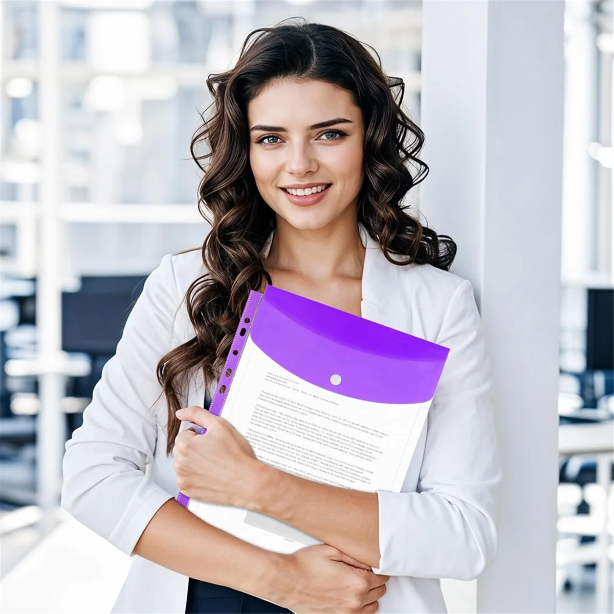 

【Price-Drop】{18 Pack Binder Pocket Organizer Folders, Binder Pockets for 2/3/4 Ring Document, 11 Holes Expandable Binder Folders