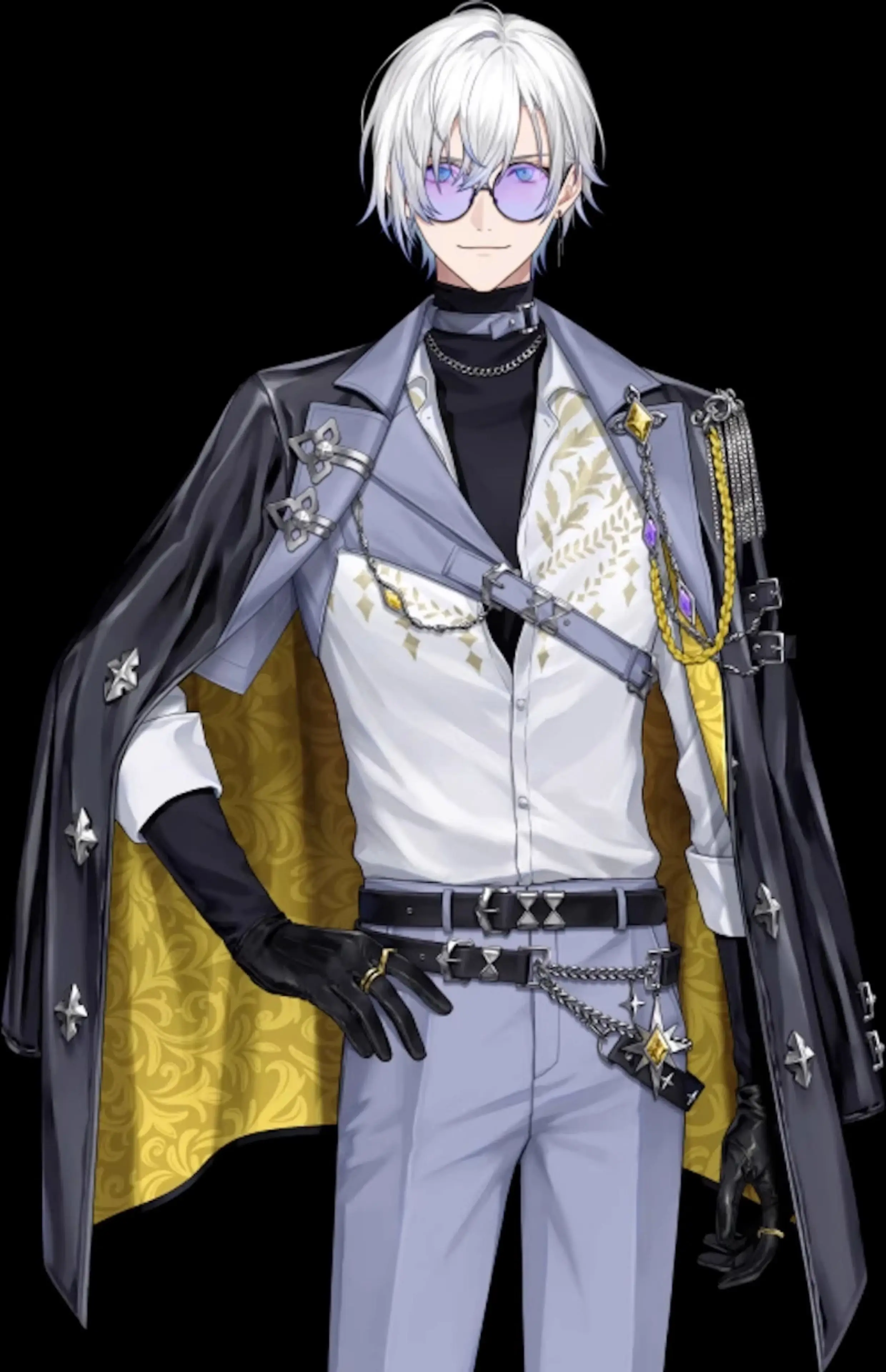 【Wetrose】متوفر Nijisanji EN Kaelix Debonair شعر مستعار كوسبلاي مجموعة كاملة من الشعر المستعار لعيد الهالوين وعيد الميلاد