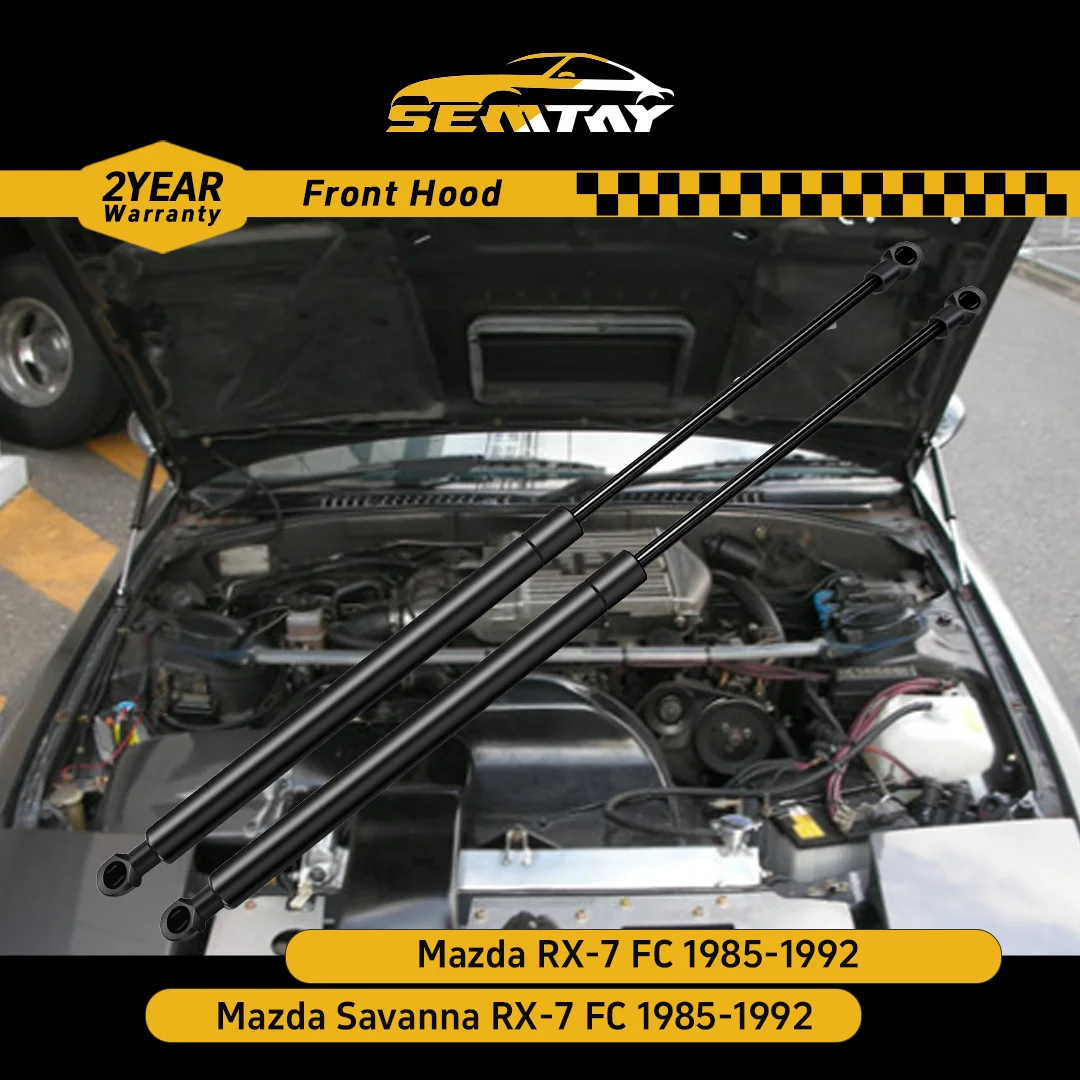 

SEMTAY Стойки капота Подъемник капота Пружинный демпфер для Mazda RX-7 FC/Savanna RX-7 FC 1985-1992 Автомобильный аксессуар Амортизатор капота