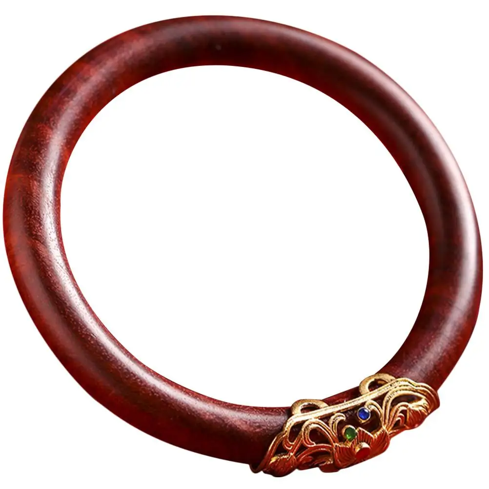 

Rosewood Bracelet Chunky Wooden Bracelets Smooth Sanded Durable Vintage Ethnic Wood Jewelry Wooden Jewelry Gift