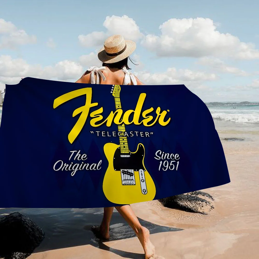 Fender Guitar Towel Microfiber Beach Towel Absorbent Quick dry Soft Yoga Swimming Resort Mountain Climbing Towel