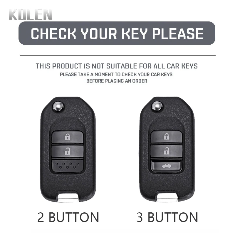 TPU Car Flip Key Case Cover Shell Fob For Honda Civic HRV CRV XRV CR-V Crider Odyssey Pilot Fit Accord 2 3 Buttons Accessories