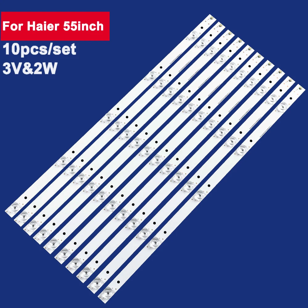 

10Pcs 548mm For Haier 55inch LED Backlight TV 5Leds CRH-K55EMD30301005684-REV1.3 55UFC2500A LE55Q9000U LS55AL88K81 LS55AL88K20