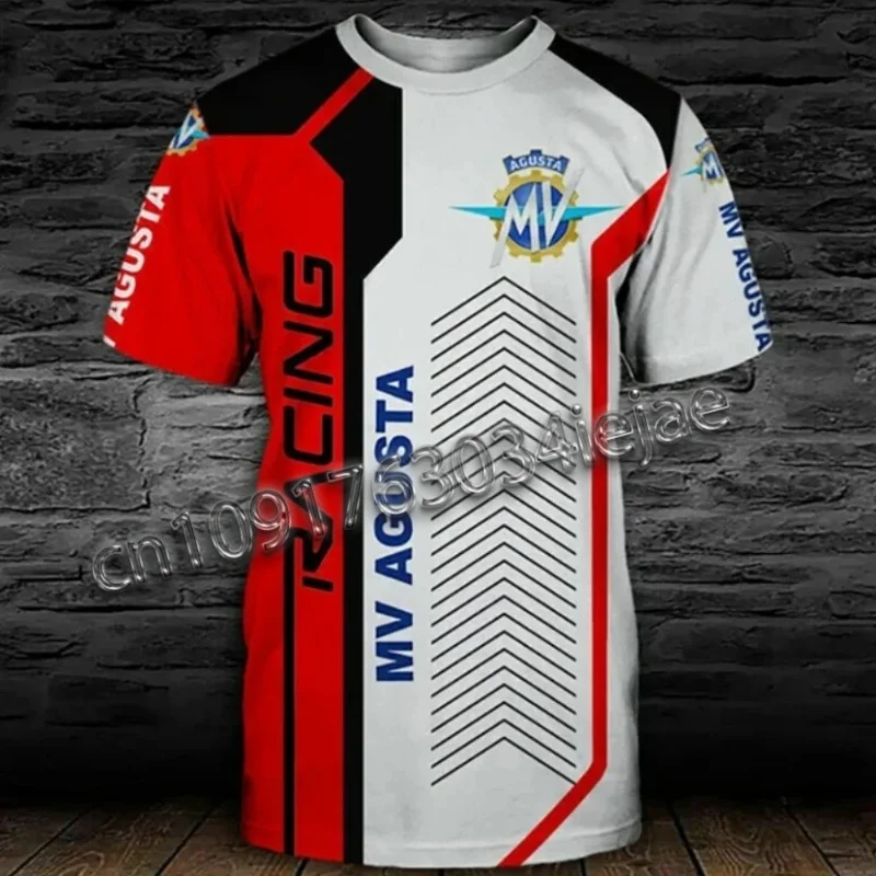

New MV Agusta T-shirt Motorcycle Racing 3D Printed Unisex Sport Quick-drying Casual Fashion Oversized Children's Safety Top