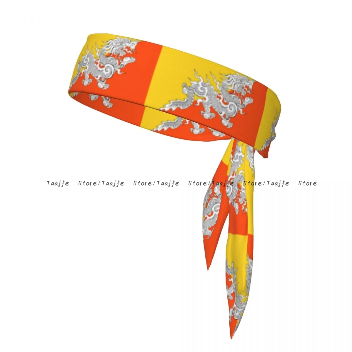 Head Tie Bandana Flag Of Bhutan Alternate Head Scarf Wrap Outdoor Sports Sweatband