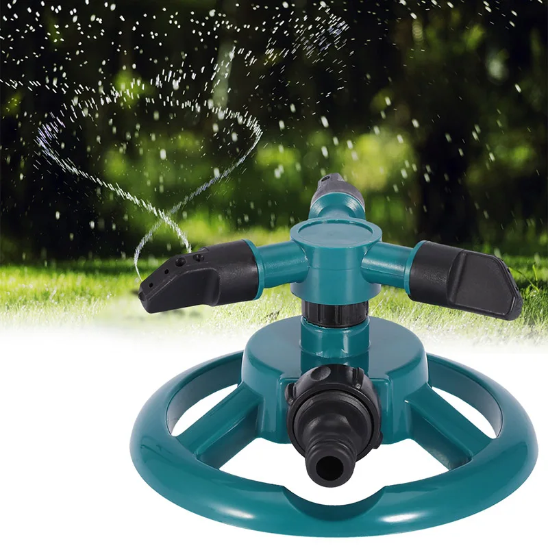 ZK20 Garden Sprinklers Automatic Watering Grass Lawn 360 Degree Rotating Water Sprinkler 3 Arms Nozzles Garden Irrigation Tools