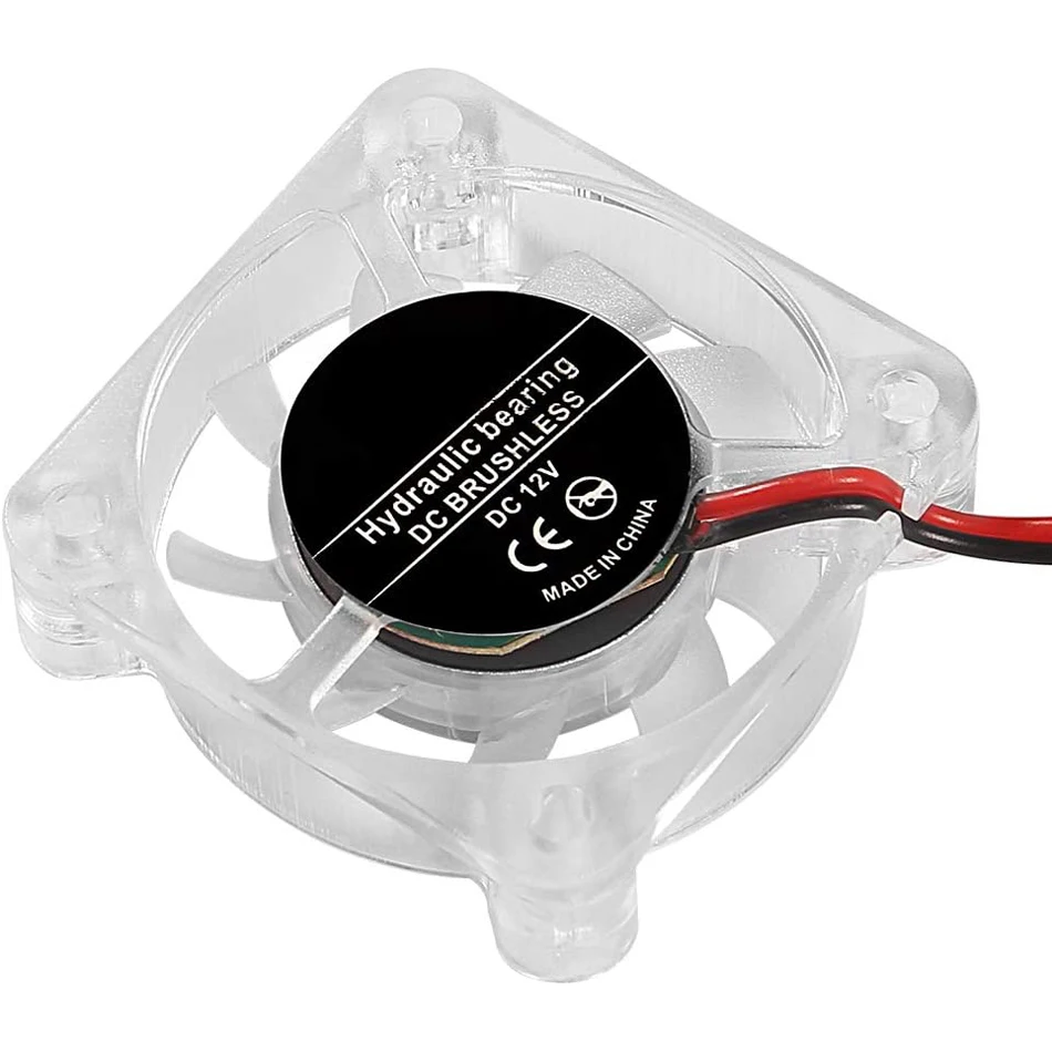 2Pcs Lüfter LED Licht PC Computer 4010 5v/12v/24V Fall Fan Controller 2Pin Ultra Lager Kühlkörper 3D Drucker Teile