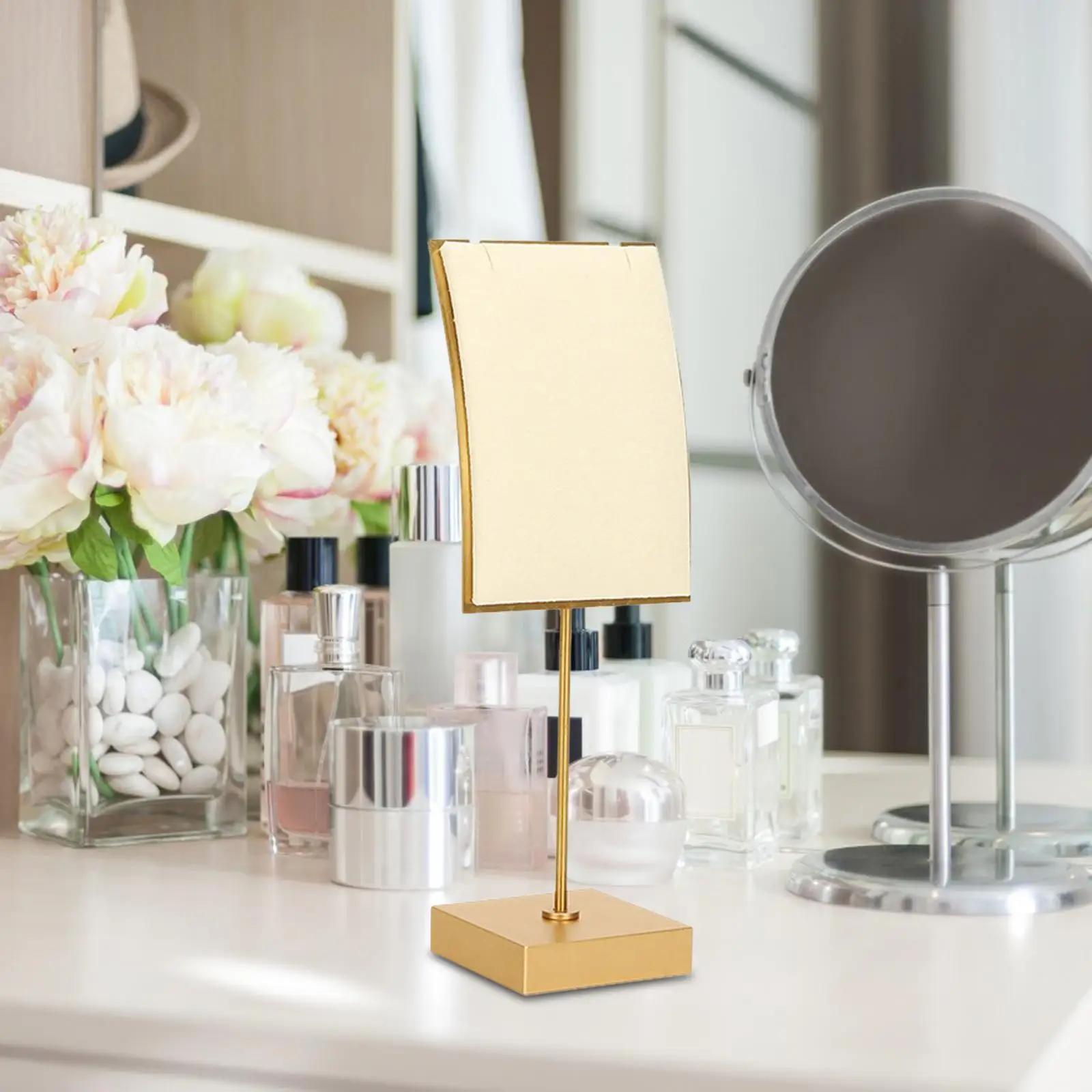 Halskette Kette Display Schmuck Display Rack Home Anhänger Rack Armbänder Regal Wohnzimmer elegante Tisch Halskette Stand Metall