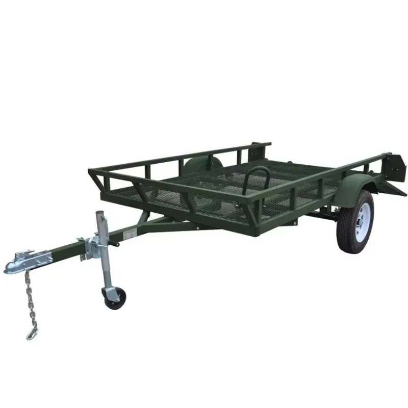 Customized 5' X 8' Steel Single Axle Light Weight Cargo Utility Multi-Purpose Garden Trailer