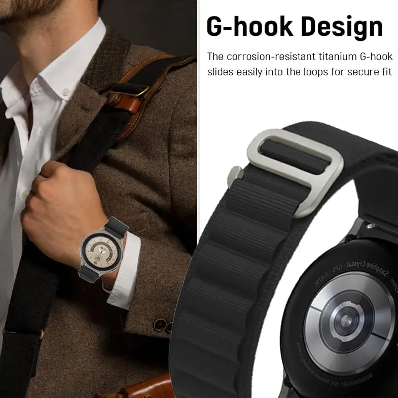 Alpine loop For Samsung Galaxy Watch 4/5/6 44mm 40mm/4 6 Classic 42 46 43 47 mm/5 Pro 45mm watchband bracelet 20mm watch Strap