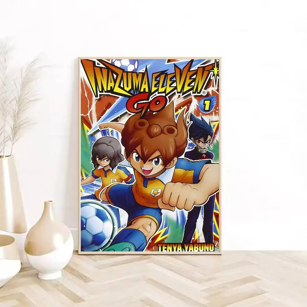 ملصق مسلسل تلفزيوني I-Inazuma Eleven عالي الدقة جدار لاصق مقاوم للماء لغرفة المعيشة المنزلية وغرفة النوم والديكور الجمالي