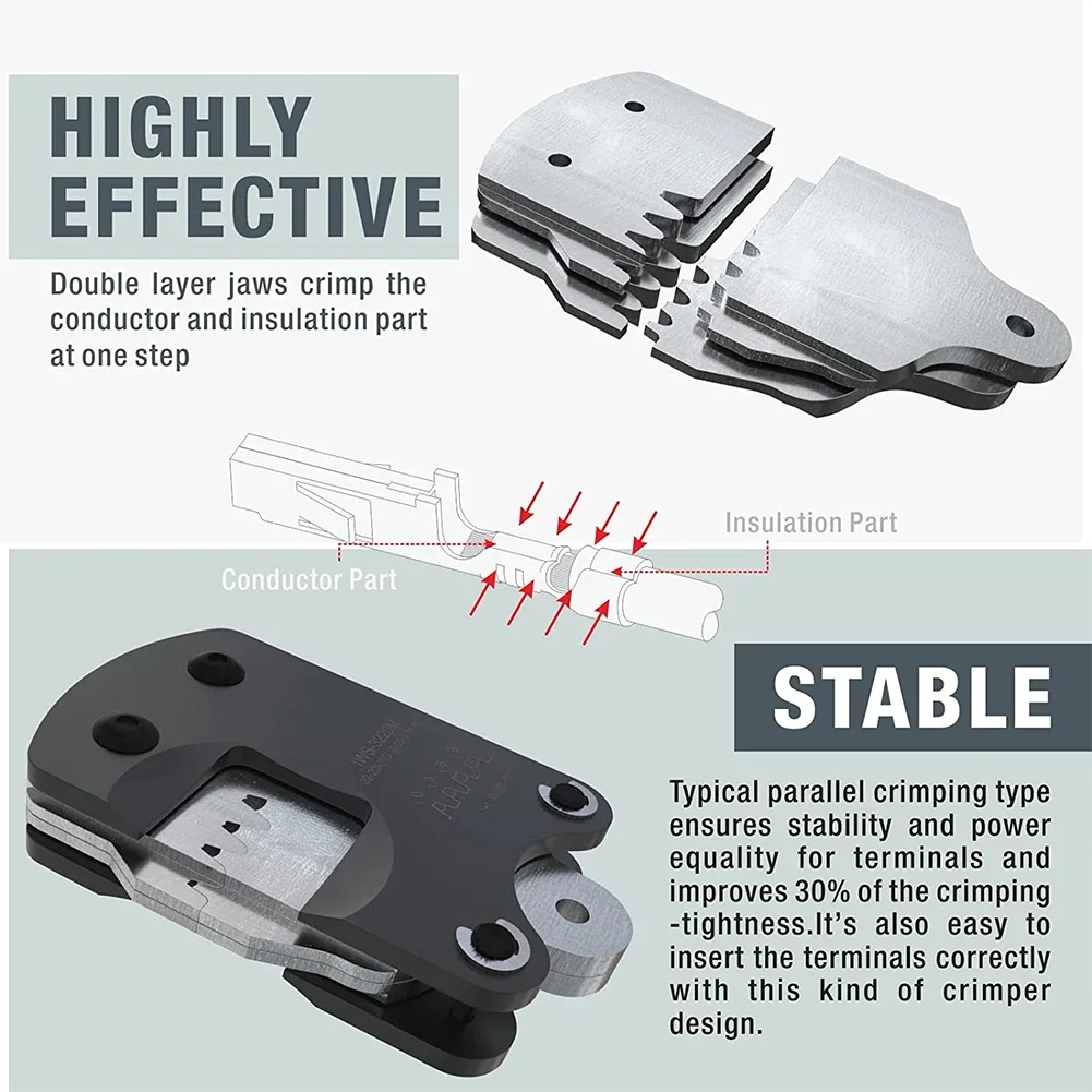 

For IWISS IWS3220M Professional Grade Connector Pin Crimper For Reliable Electrical Connections At Home Or Work