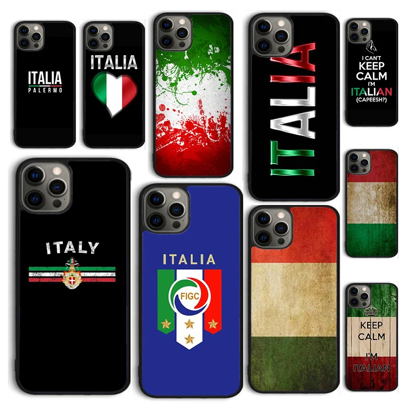 Autumu Italy Italia National Flag Phone Case Cover for iPhone 16 15 12 mini 11 13 14 Pro Max SE2020 Apple 6 7 8 Plus Coque