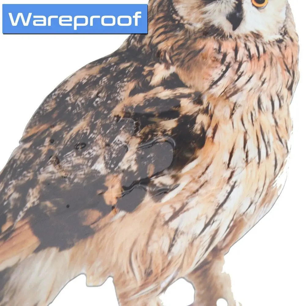 

With Bells Bird Repel Owl Scarecrow Rectangle Hanging Fake Bird Scare Device Waterproof Bird Repeller Garden Decoration