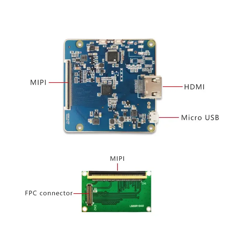 Imagem -02 - Polegada 2k Ips 1440x2560 Tela Lcd Placa Controlador Mipi Photon s Kld1260 Impressora 3d Projetor vr Ls055r1sx03 Novo 5.5