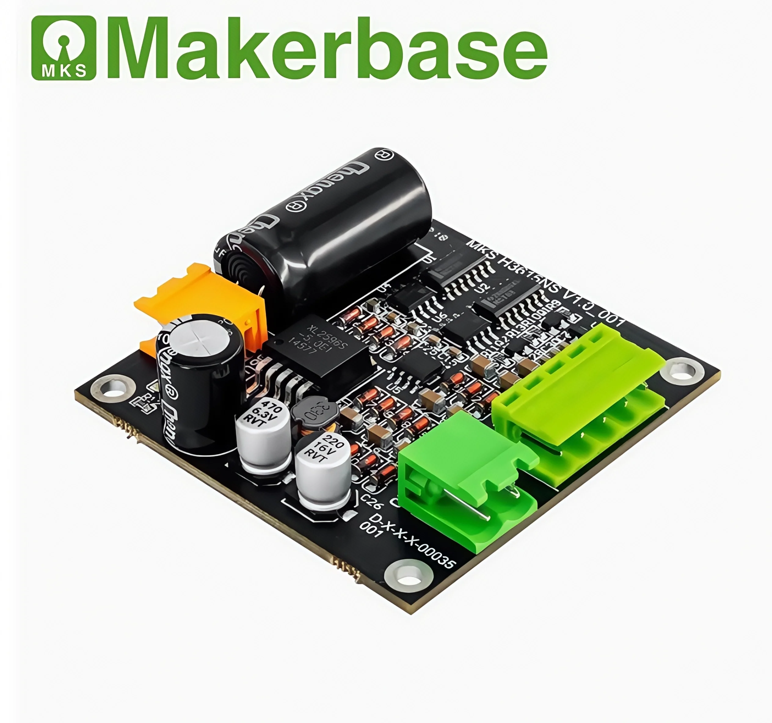 

Makerbase MKS H3615NS 36 В/15 А 540 Вт одноканальный двигатель постоянного тока плата драйвера H-Bridge L298 Logic