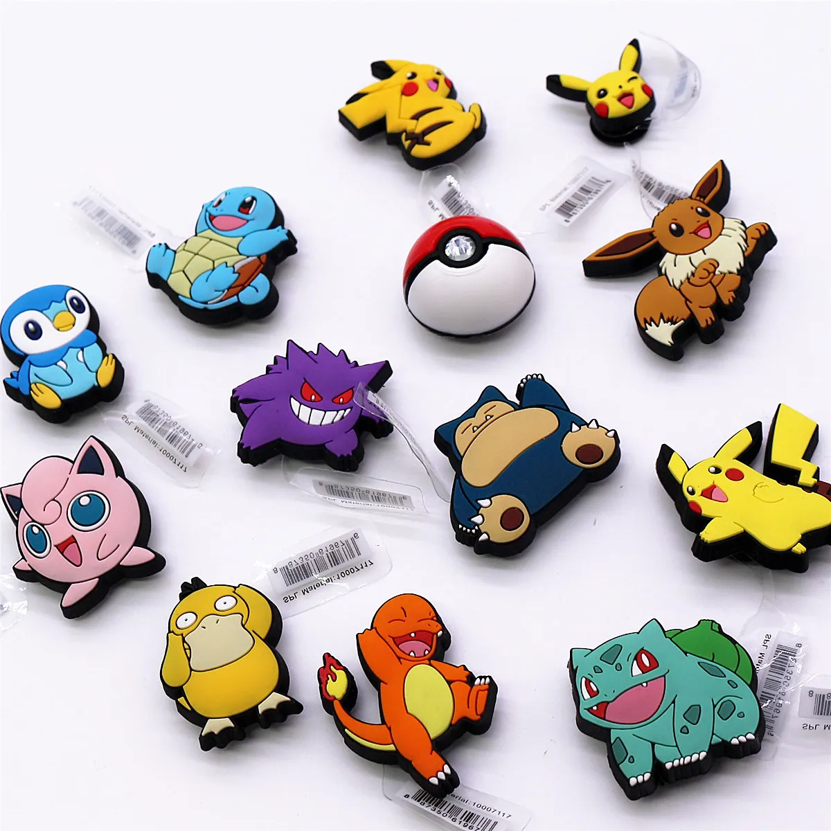 MINISO 1 Pcs Pokemon Pikachu Shoe Charms for Clog Pin Sandals Buckle Decorations PVC Cartoon Shoes Accessories for Friends Gifts image 2