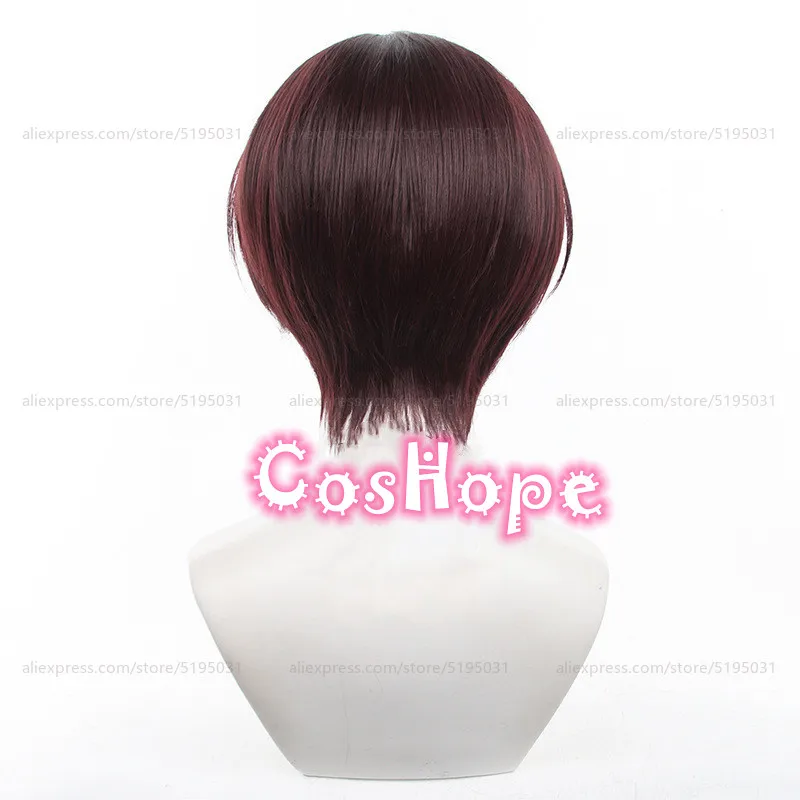 Hayato suo cosplay perücke unisex 30cm kurzes haar rotbraun perücke cosplay anime cosplay perücken hitze beständige synthetische perücken