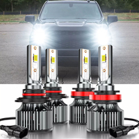 For Silverado 1500 2019-21 9005+H11 LED Headlight 12V 48W 20000LM 6500K Super Bright  White 3570 CSP Canbus No Error Fog Lamp 4x