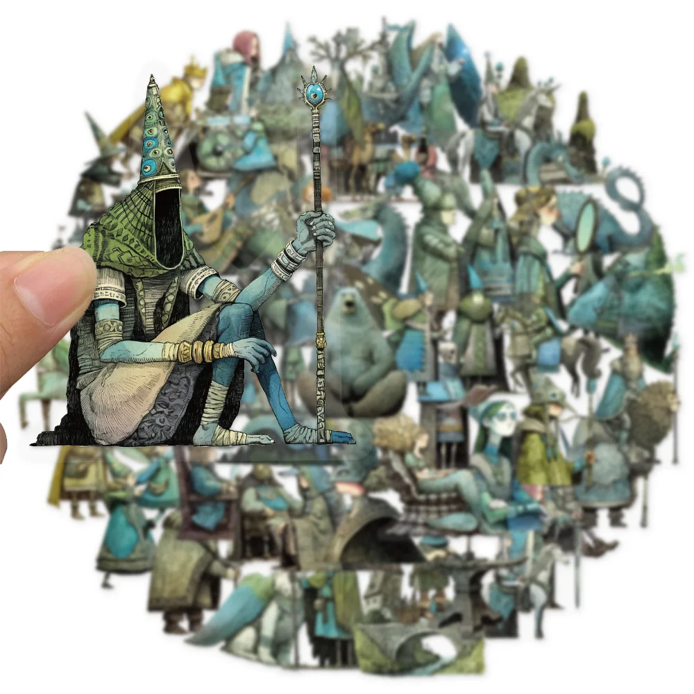 50PCS Fairy Tale Magic World Decorative Transparent PET Stickers Set DIY Brochure Decorative Notebook Tablet Toy Stickers