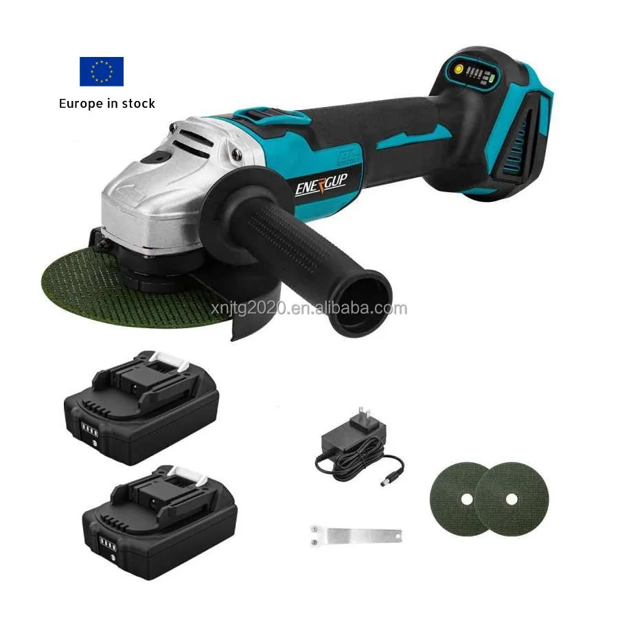 EU Stock Cordless Mini Portable Wood Steel Metal Cutting Machine Handheld Electric 125mm Angle Grinder for Makita