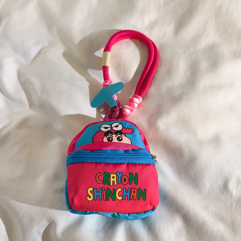 Nouveau Kawaii dessin animé Crayon shin-chan sac de téléphone portable lanière changement ample Bluetooth sac de rangement Anti-perte sac cadeaux de noël