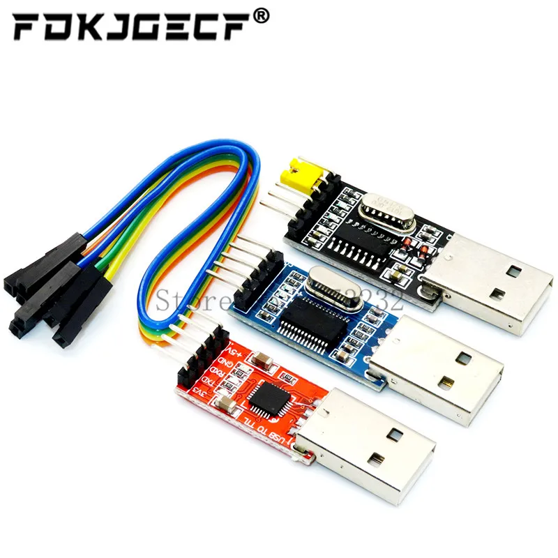 Módulo TTL USB a UART para arduino, PL2303HX + 1 pieza CP2102 + 1 pieza CH340G USB a TTL, PL2303 CP2102, 5 pines, 3 piezas por lote = 1 pieza