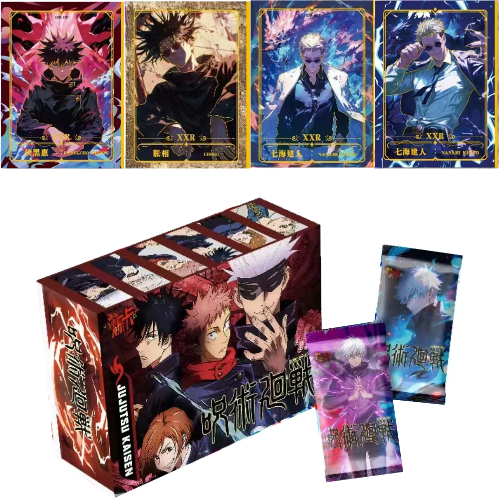 Jujutsu Kaisen Card Itadori Yuji Satoru Gojo Fushiguro Megumi Anime Role SMP Jingdiao Metal Collection CardsBirthday gifts