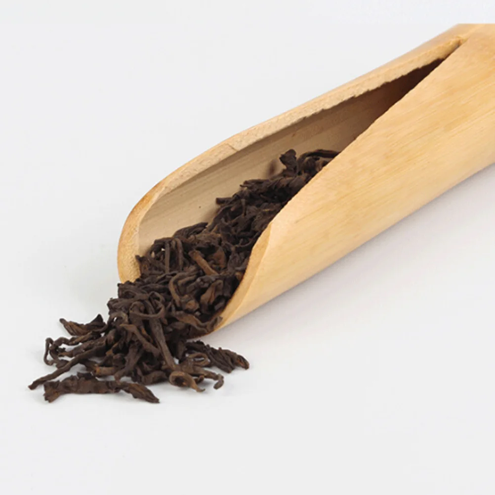 

Bamboo Spoon Tea Scoop For Coffee Flour Nuts Bath Salts Kung Fu Tea Accessories Round End Teaware Tool Home Office