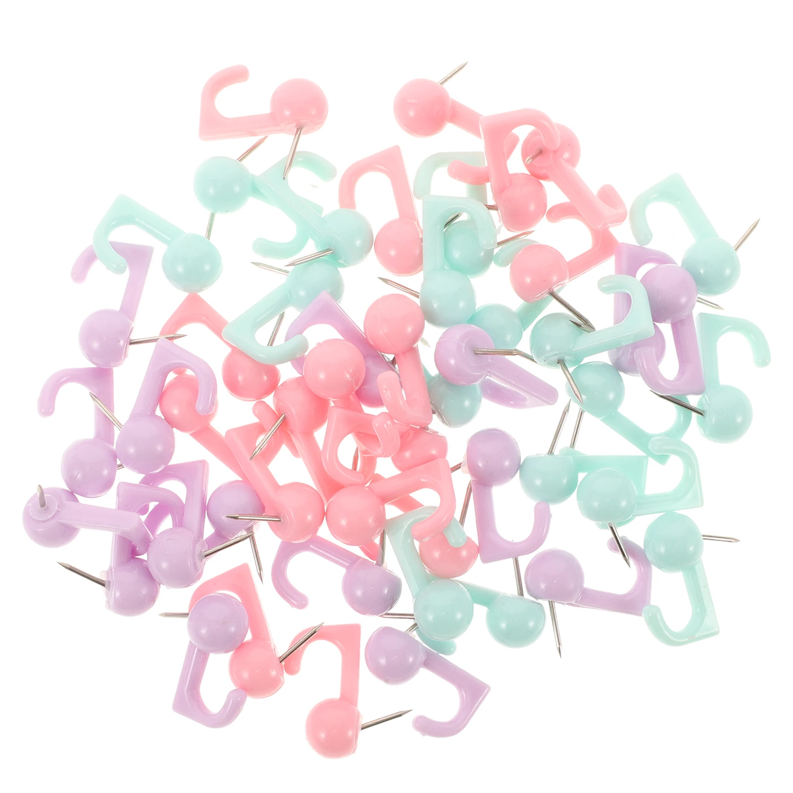 

50pcs Push Pins Macaron Thumb Tacks for Cork Board Walls Heavy Duty Steel Thumb Tacks For Wall Picture Hangers Heavy Duty Push