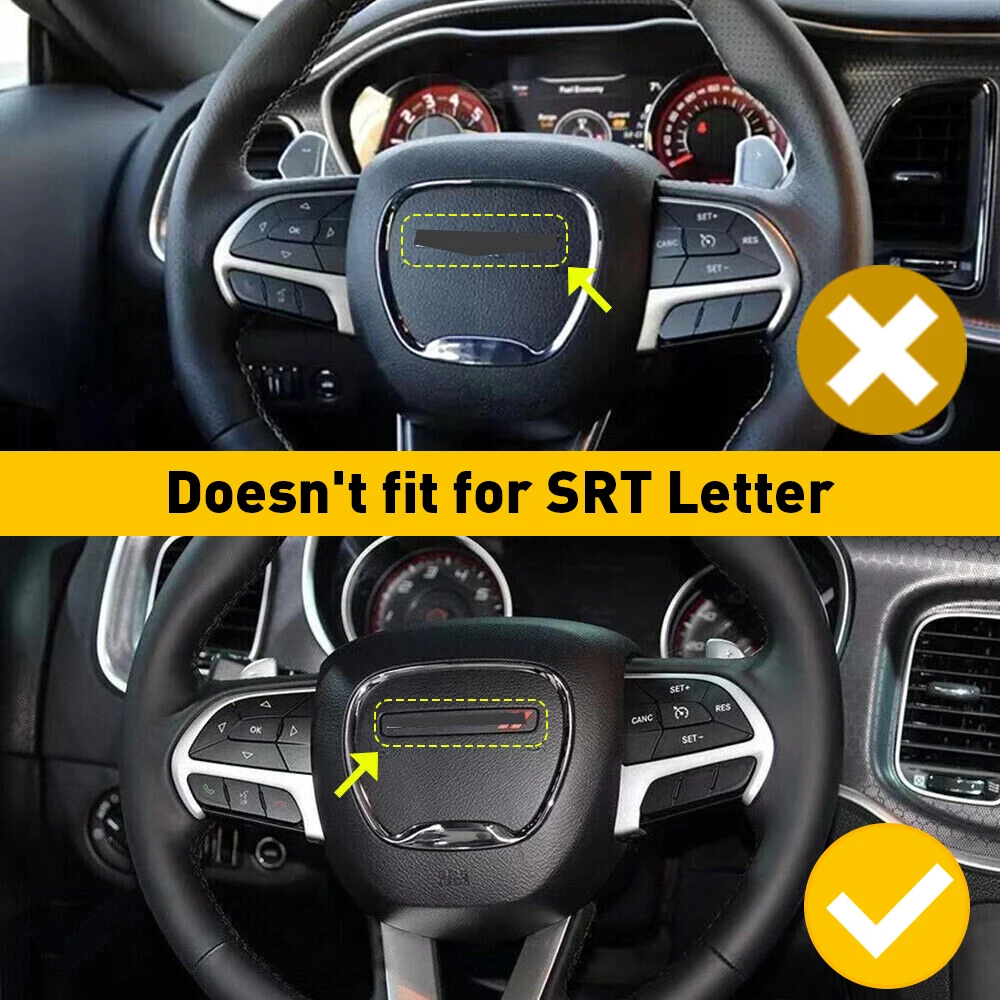 3Pcs set Carbon Fiber Car Steering Wheel Frame Cover For Ford Mustang 2015 2016 2017 2018 2019 2020 2021 2022 Auto Accessories - Image 4