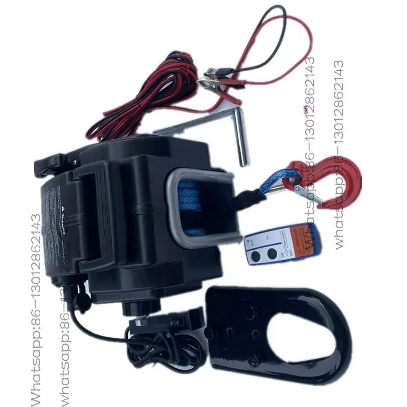 Electric winch 12V 5000 pounds off-road vehicle 6500 portable marine self driving equipment