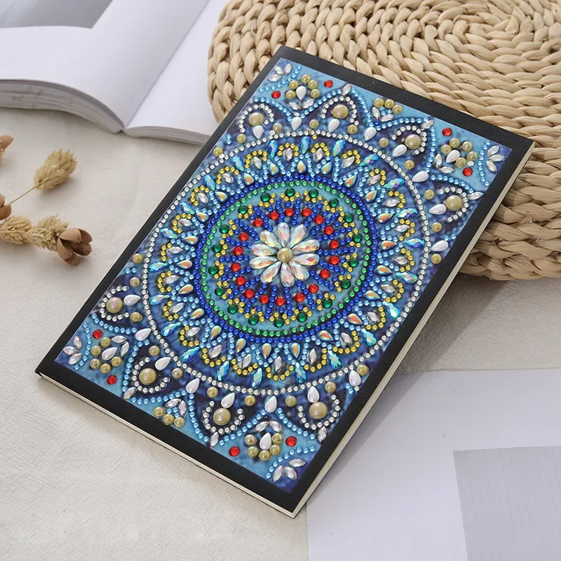 New style Diary Book Diamond Embroidery notebook hotSale DIY Crystal partial 5D diamond painting mosaic round rhinestone