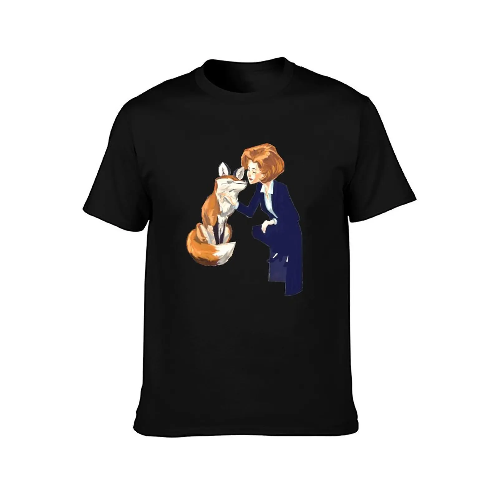 trust of a fox - x files T-Shirt Summer Casual Cotton Tee Oversized Streetwear Tops Vintage Graphic Print Unisex Men Women