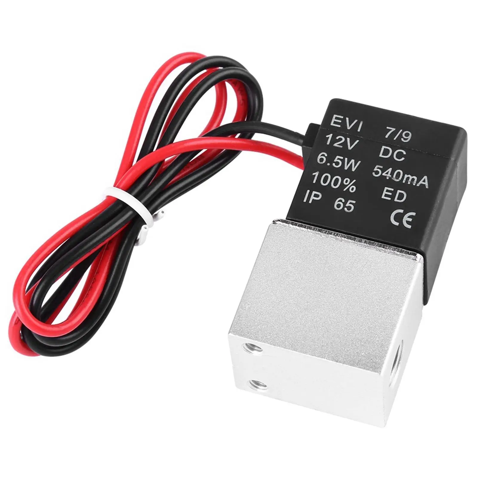 12V Electric Solenoid Valve 2 Way Pneumatic Diverter Control Device for Oil Gas Water Applications