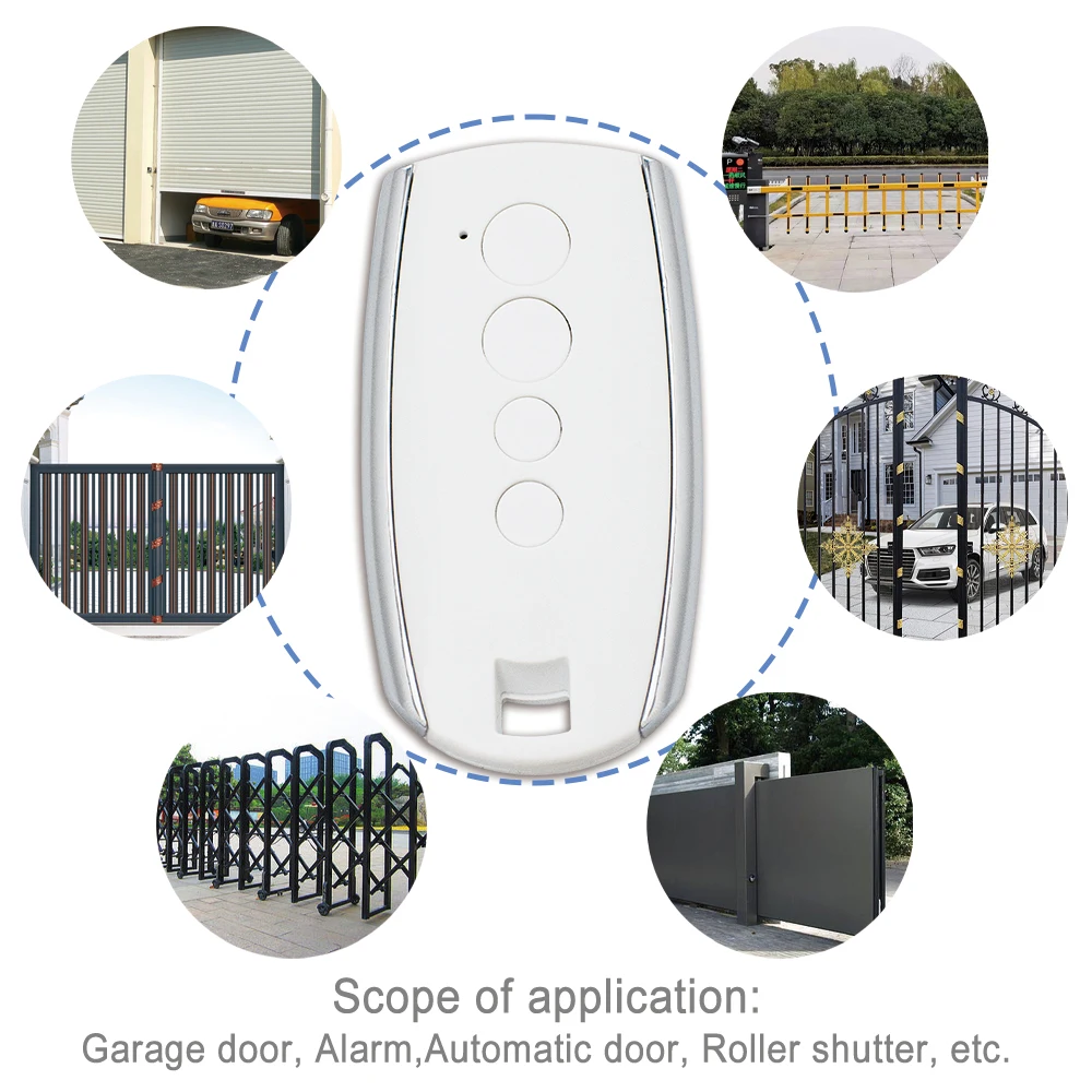 Imagem -06 - Corrente Chave do Controle Remoto da Porta da Garagem Rei Gates 433mhz Código do Rolamento Stylo2k Stylo4k 433.92mhz Peças