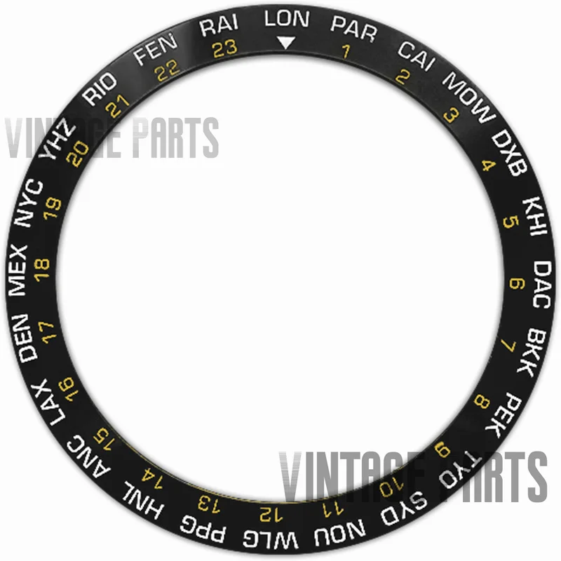 Inserto de bisel de aluminio para reloj skx 009 007, 38Mm