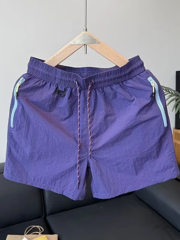 Outdoor Sport Shorts Men Women Summer Hiking Beach Five-Quarter Length Quick Dry Breathable Polyester Fiber Mountain Series