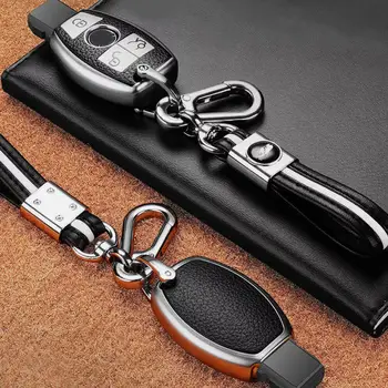 Pouzdro na dálkové ovládání od auta TPU, kožené pouzdro s přívěskem pro Mercedes Benz ABCESG třídy W204 W205 W212 W213 W176 GLC CLA AMG W177 6 nejlepší prodej Kožený kryt klíče od Mercedes-Benz - №5