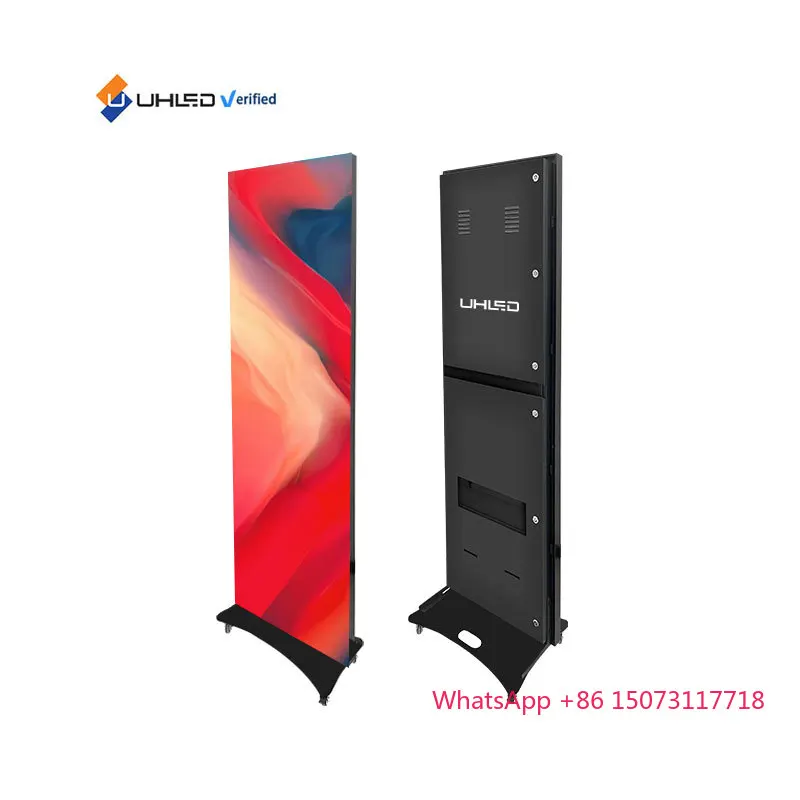 Draagbare Outdoor Led Poster WIFI USB Controle Staande Led Poster Display P2.5mm Draagbare Led Poster Scherm