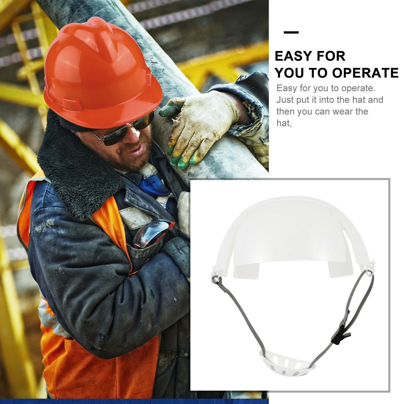 

Safety Bump Caps Insert Lightweight Portable Breathable Design Sturdy Practical Storage Daily Use Polyester