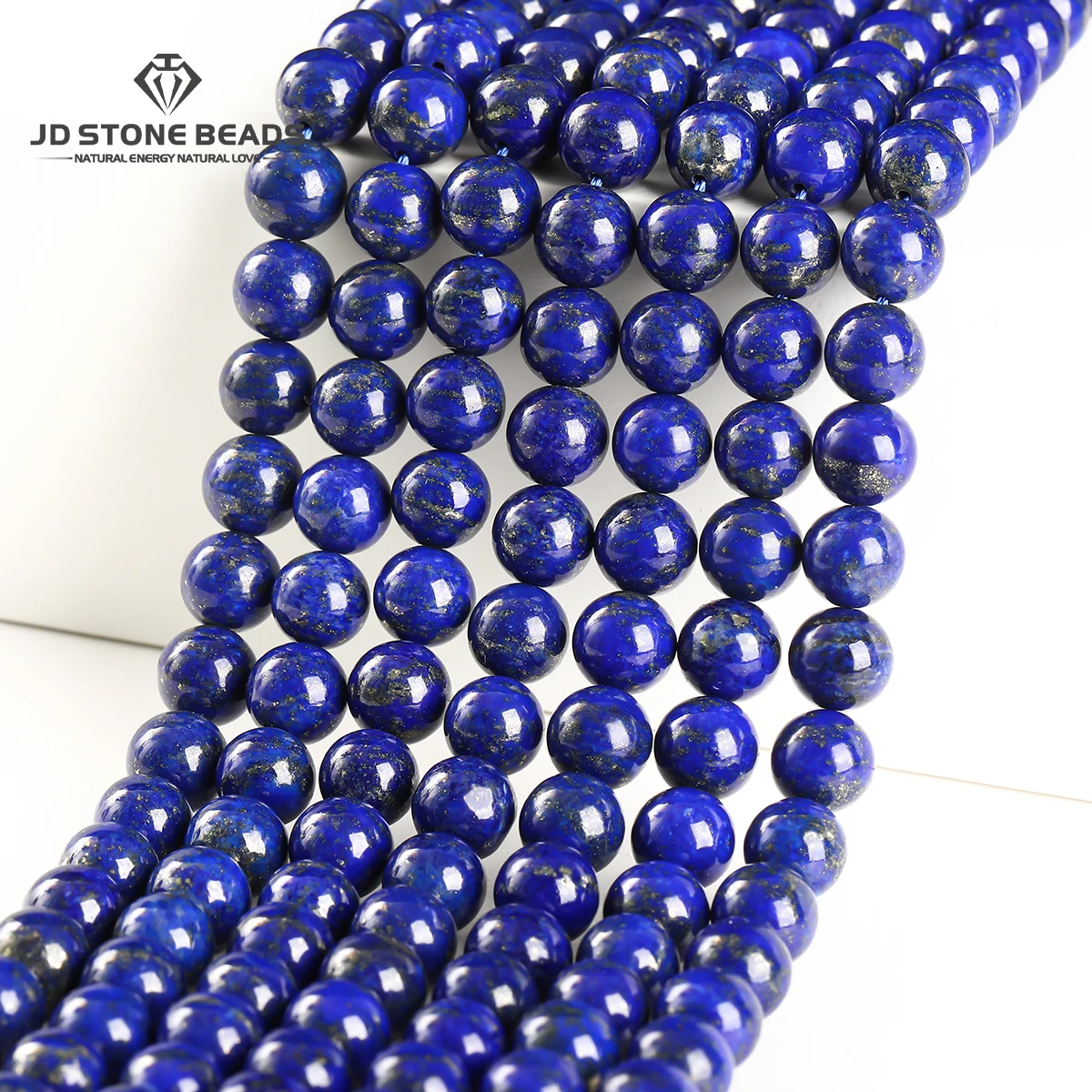7A Natural Stone Lapis Lazuli Bead Round Loose Spaer Gemstone Beads For Jewelry Making DIY Bracelet Earrings Accessories 15''
