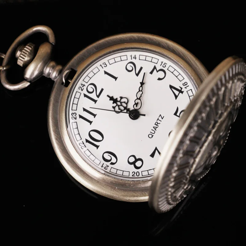 ساعات الجيب الأصلية الكلاسيكية للرجال ساعة كرونوغراف للرجال والنساء قلادة ساعة Reloj De Bolsillo