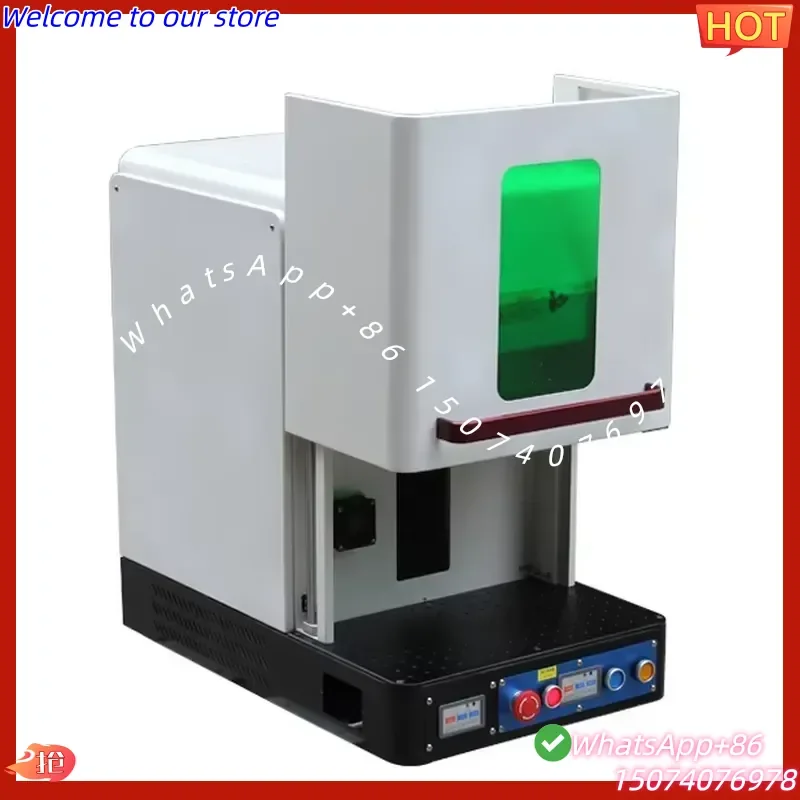 2026 20W 30W Enclosed Desktop Portable 50W 60W 100W Fiber Marking Machine for Metal Gold Silver Engraving Machine