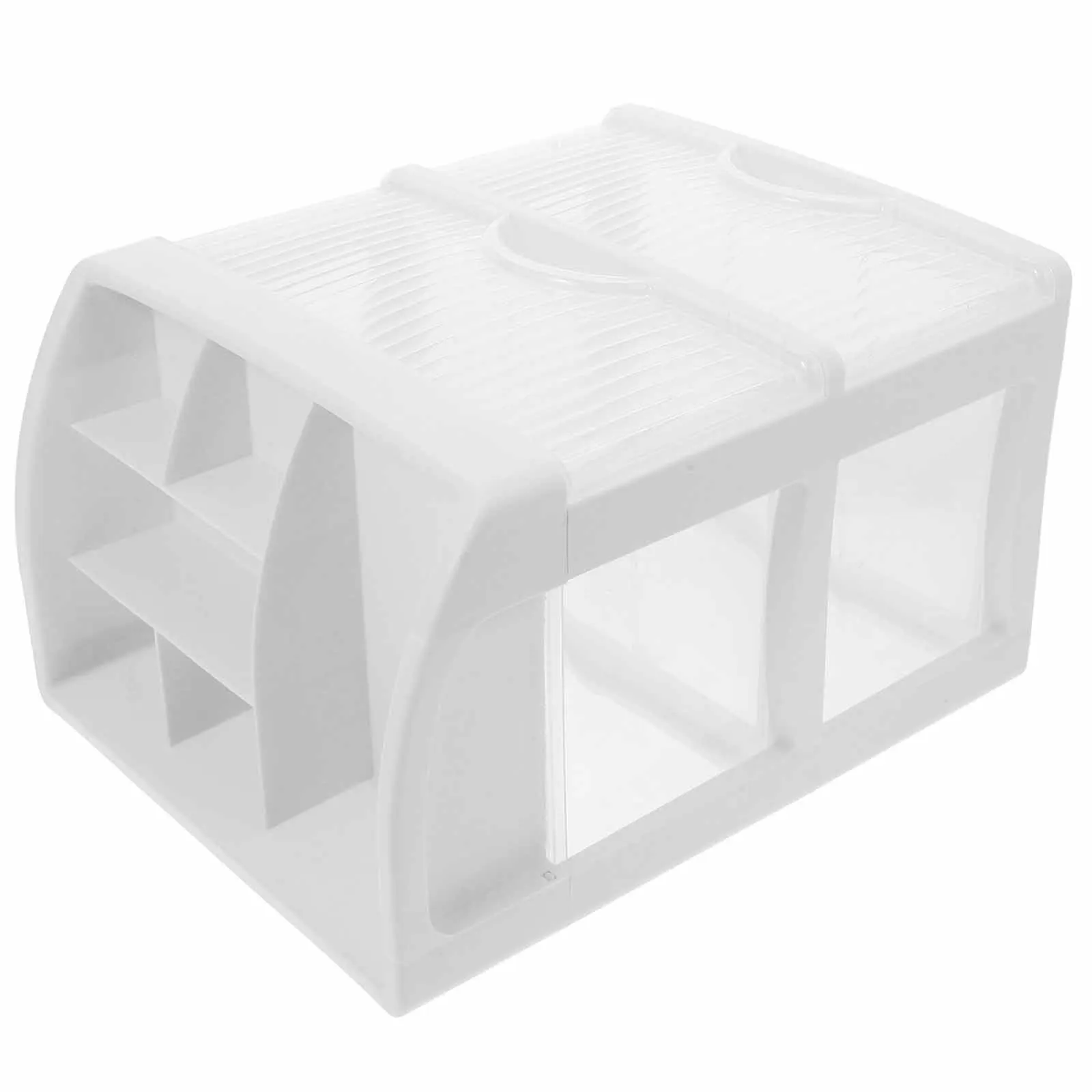 

Drawer Storage Cabinet Multilayer White PP Clear Organizer Large Capacity Makeup Vanity Bathroom Counter Office Tray Box