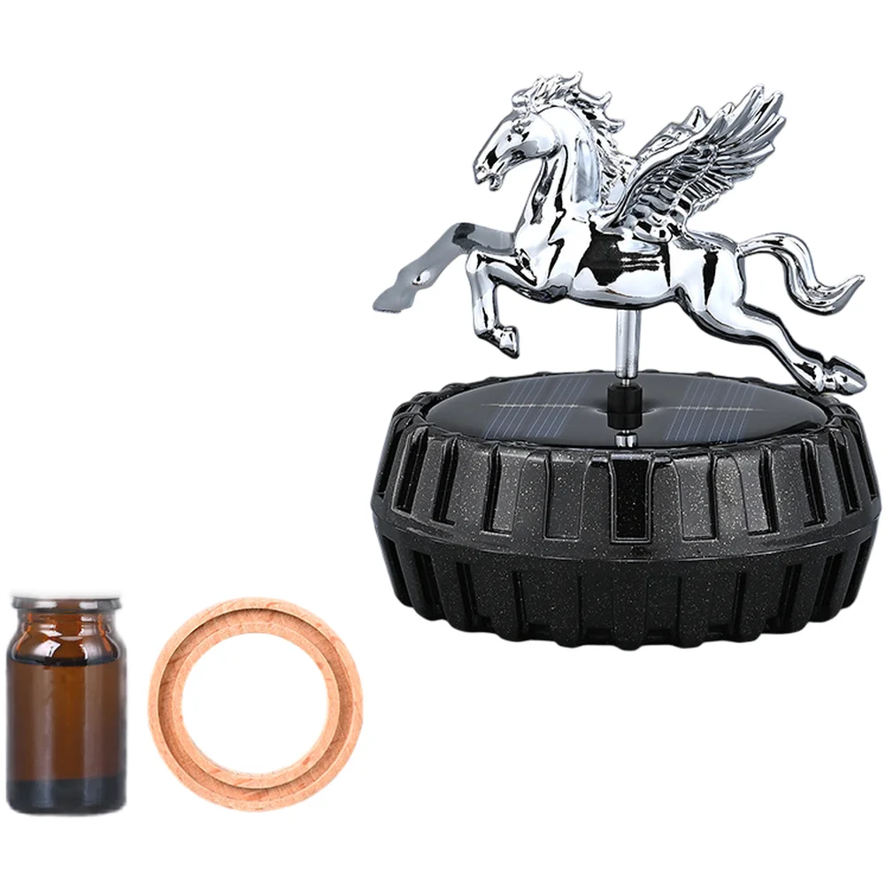 Solar Powered Rotating Pegasus  FOR EAGLE  Rocket Car Air Freshener Fragrance Plastic Car Accessories Easy To Use High Quality