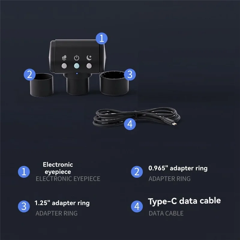 FFYY-2.4GHZ 2 مليون بكسل تلسكوب فلكي HD العدسة الإلكترونية تسجيل الصور واي فاي الهاتف الكمبيوتر المجهر