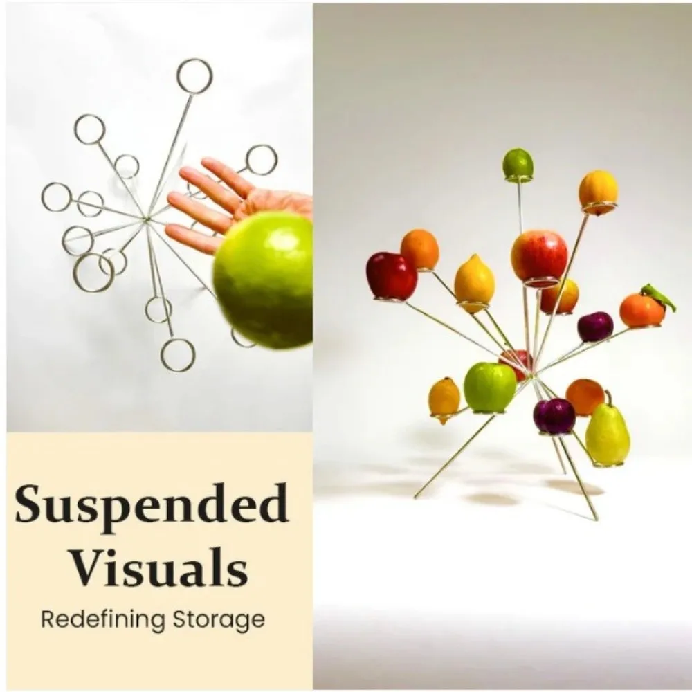 Creative Round Metal Fruit Bowl Sturdy Sleek Surface Table Fruit Tray Decorative Simple Fruit Storage Rack Holiday Festival